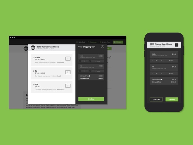 EventSprout — ticket modal