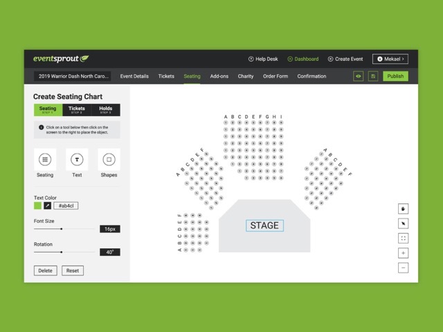 EventSprout — venue builder