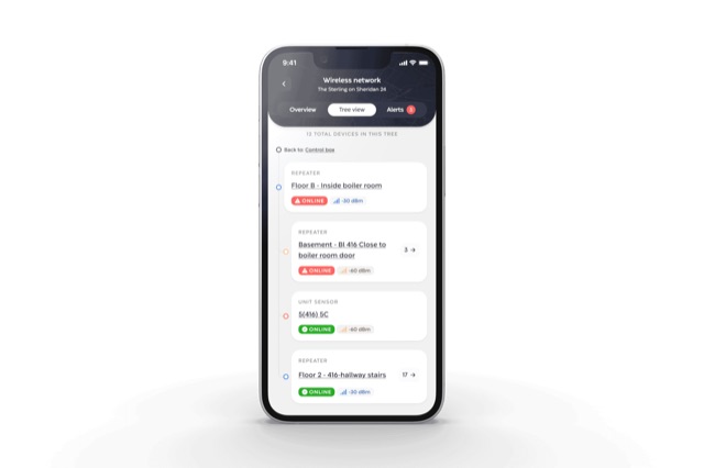 Runwise — wireless network tree view