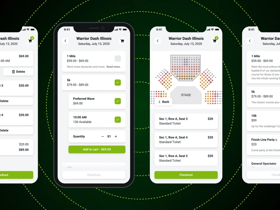 EventSprout — screens