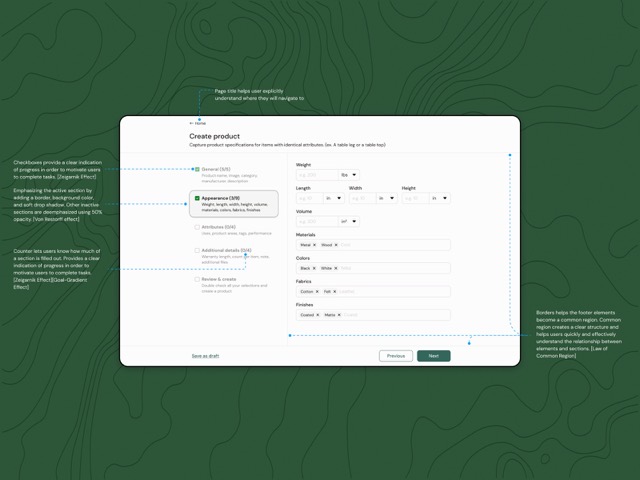 Rheaply — create product, annotated