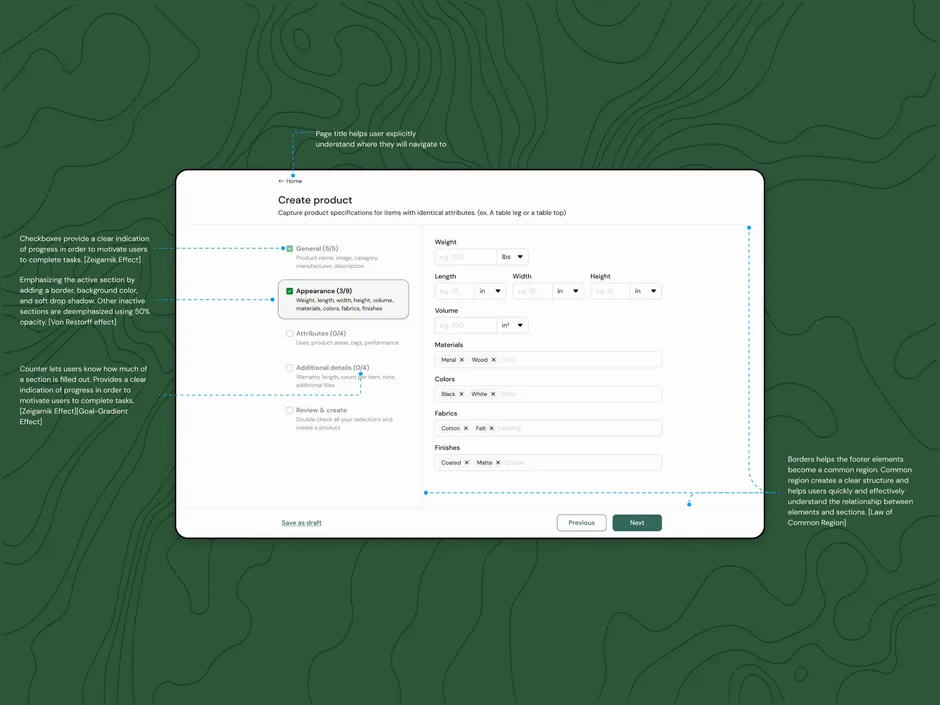 Rheaply — create product, annotated