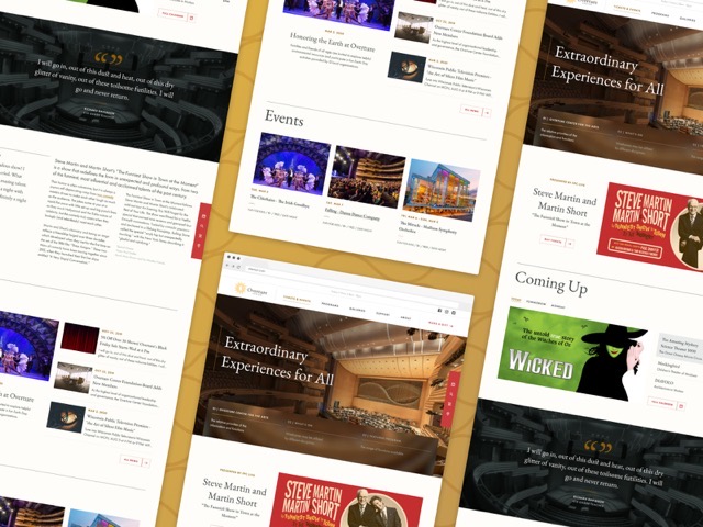 Overture Center — screens