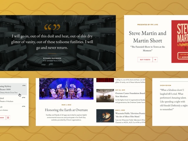 Overture Center — screens